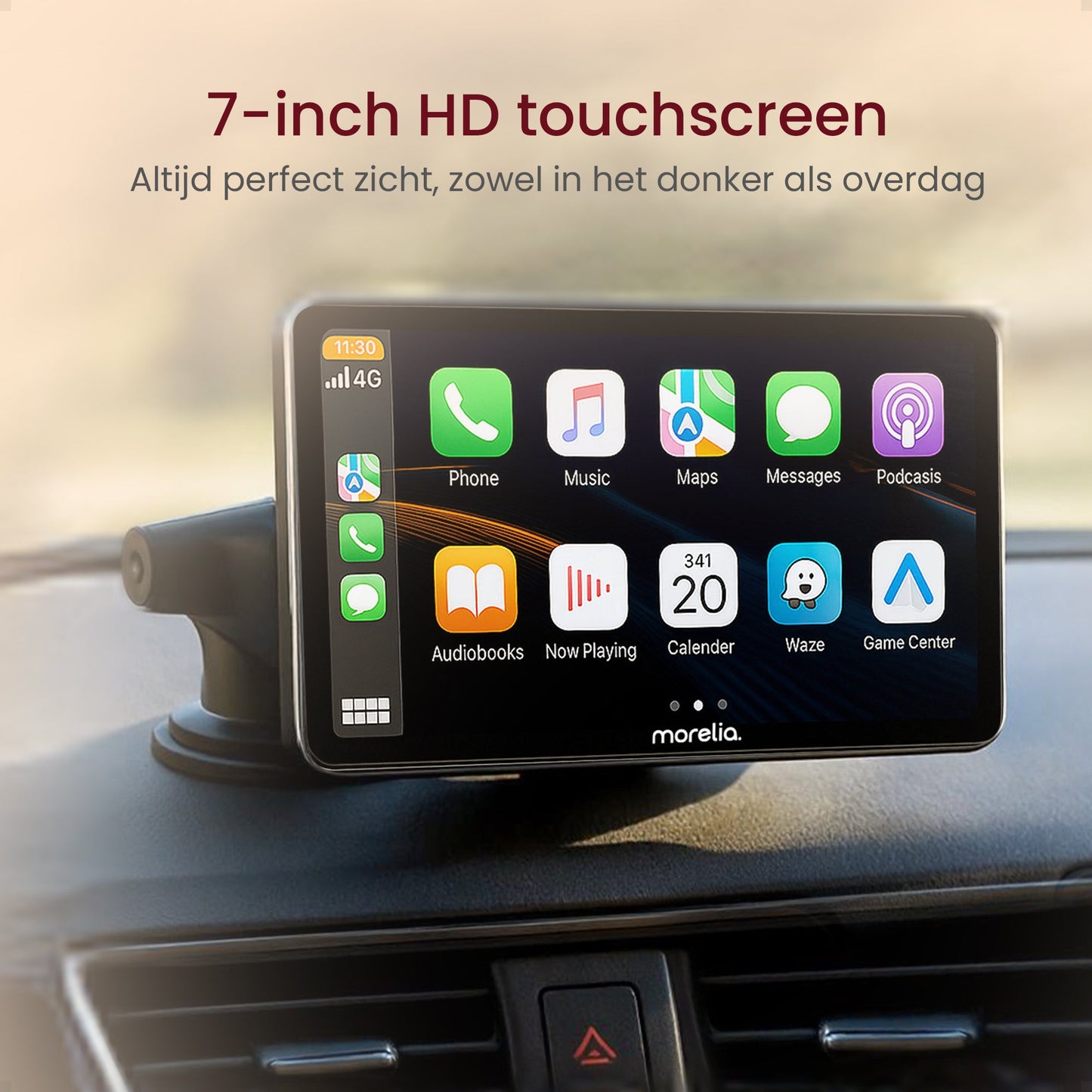 Carplay Scherm - 7 inch - Geschikt Voor Apple & Android