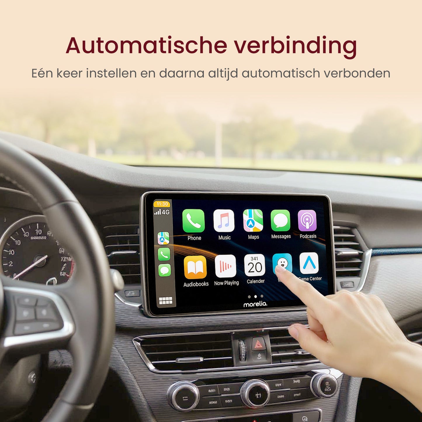 Carplay Scherm - 7 inch - Geschikt Voor Apple & Android